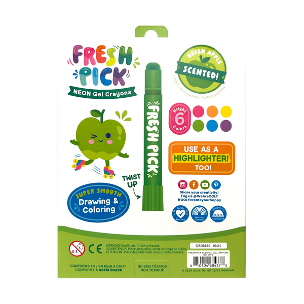 Fresh Pick: Apple Scented Gel Crayons (Set of 6)