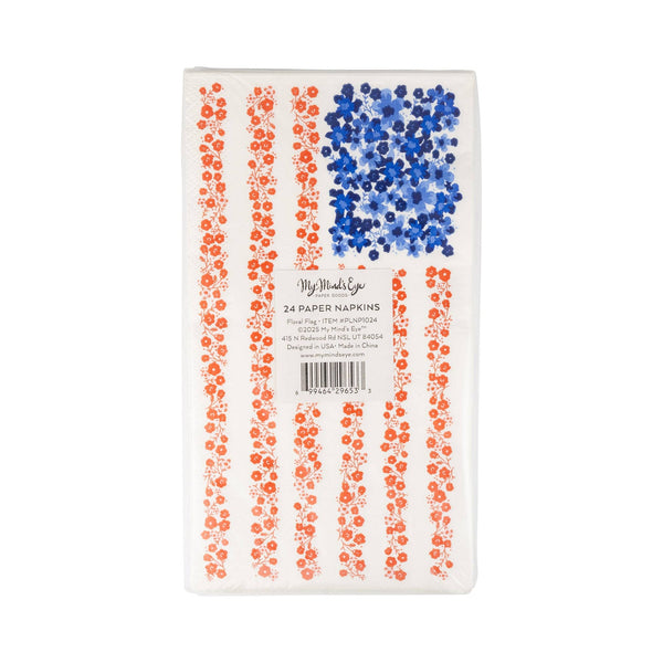 Floral Flag Guest Napkin (24ct)