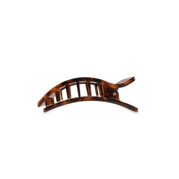 Flat Rectangle Hair Clip | Small | Tortoise