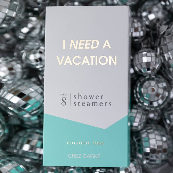 I Need A Vacation - Aromatherapy Shower Steamers - Coconut Lime - Set of 8