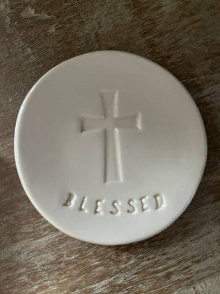 Baptism Christening First Communion Cross Gift  - Blessed