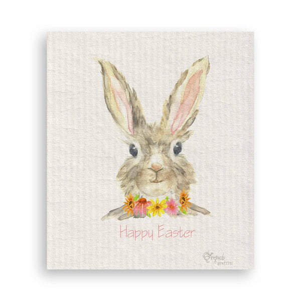 Easter Bunny: White Guest Towel / -