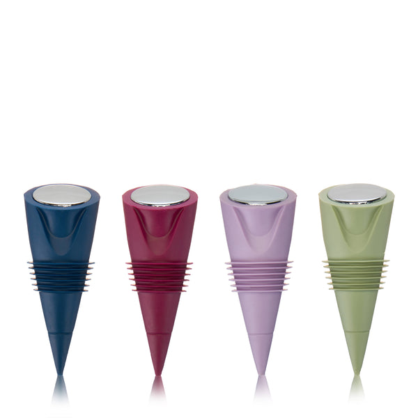 Cone Silicone Bottle Stoppers - Set of 2