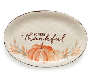 So Very Thankful Oval Platter