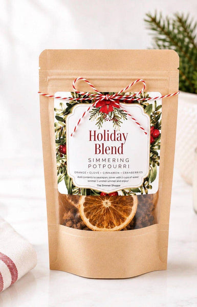 Holiday Stovetop Potpourri Simmer Kit | Cranberry, Orange & Cinnamon | Christmas Morning