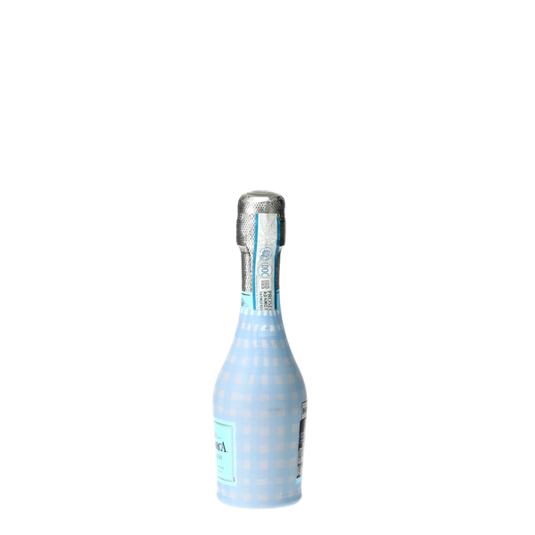 Beau Bottles Powder Blue Picnic Gingham - MINI Prosecco Collection - Set of 6 (Wraps Only)
