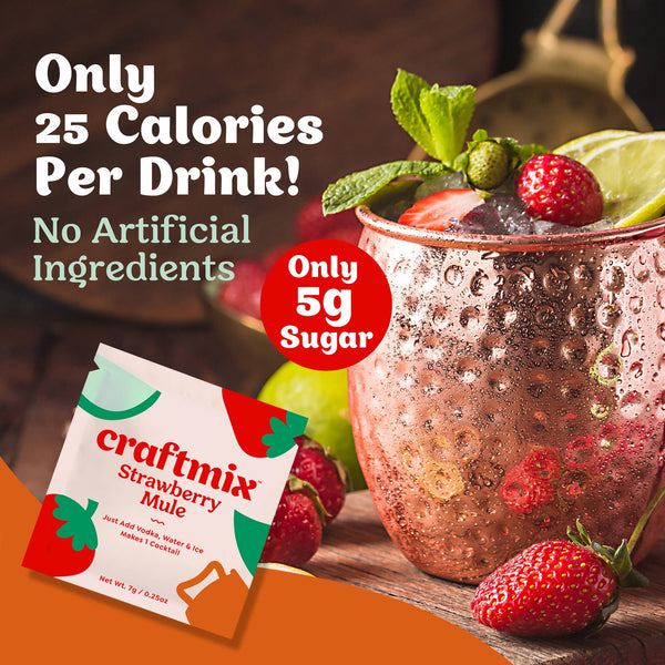Strawberry Mule Cocktail / Mocktail Mixer Single