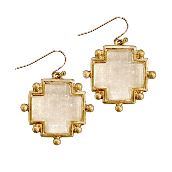 Genevieve Cross Earrings