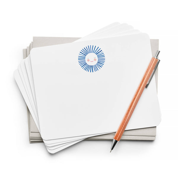 Blue Sunshine Flat Notes (Boxed set of 8 Notecards)