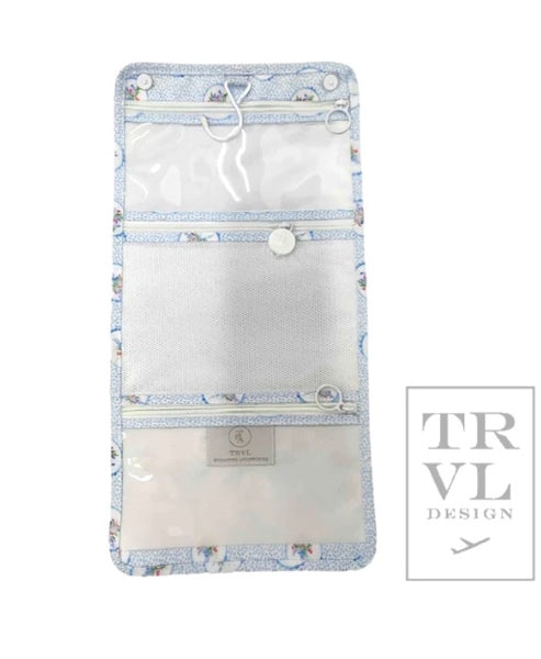 TRVL Mini Rollup- Floral Medallion Blue