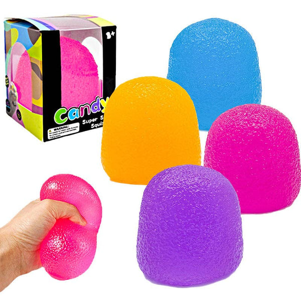 Cube Teardrop Blue Squishy