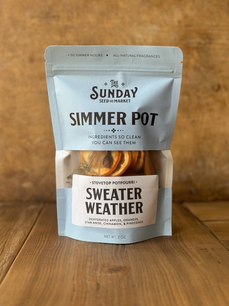 Sweater Weather Simmer Pot | Oranges Apples Pine