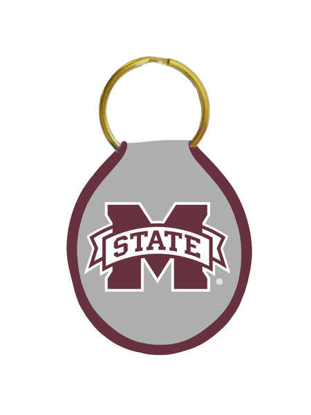 Mississippi State Embroidered Keychain