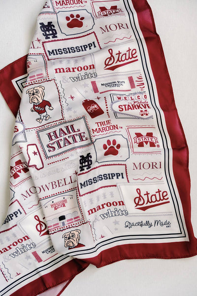 Mississippi State University Silk Scarf