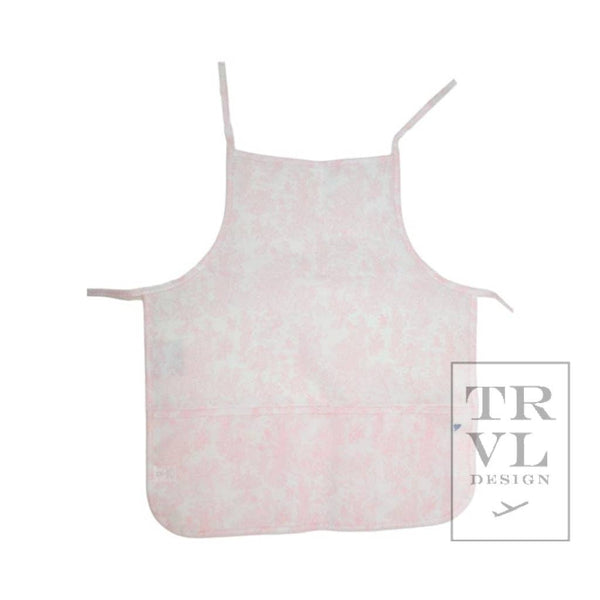 TRVL Kids' Apron - Bunny Toile Pink