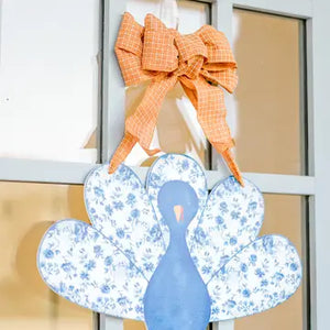 Chinoiserie Blue TUrkey Door Hanger