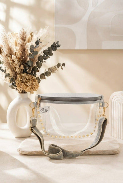 Lorna Clear Gameday Studded Crossbody Bag