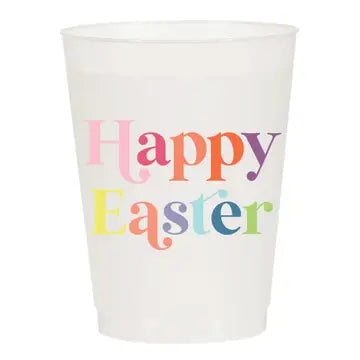 Happy Easter Colorful Frosted Cups