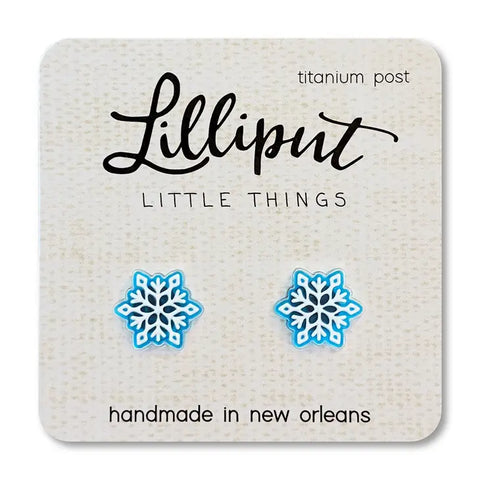 Lilliput Snowflake Stud Earrings