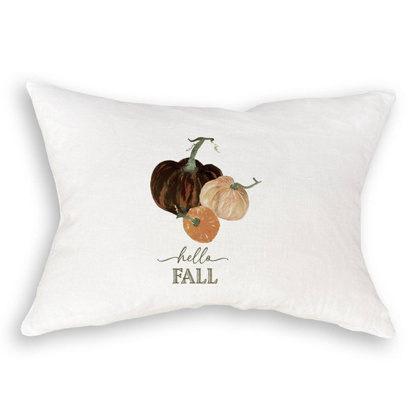 Mocha Pumpkins with Hello Fall: Dishtowel / -