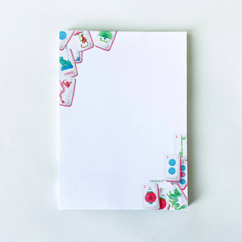 Mahjong Themed Notepad 5"x7" 50pgs