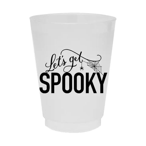 Let's Get Spooky Halloween Frosted Party Cups