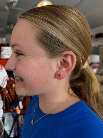 Michelle McDowell Girl Red Presents Earrings
