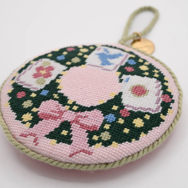 Mahjong Memento Needlepoint Ornament