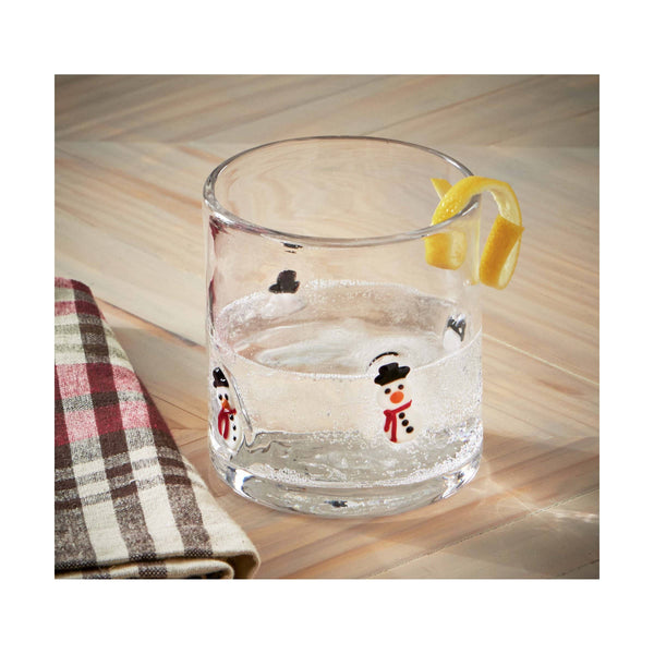 Snowman DOF Barware Glass: Clear / Glass