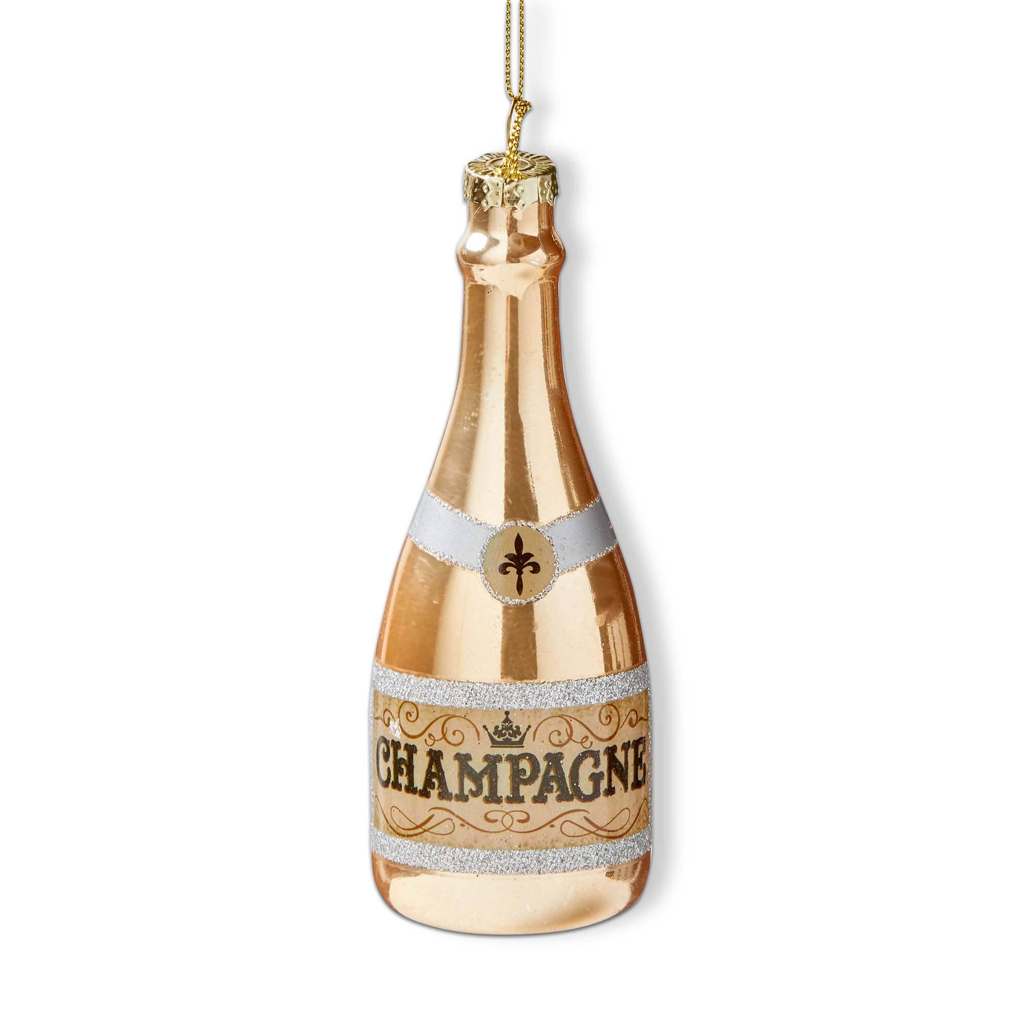 Christmas Champagne Bottle Ornament