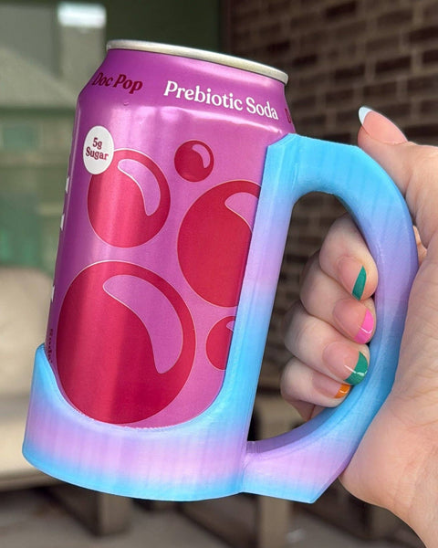 Sipzey Standard Soda Can Handle: Fairy Light Lilac
