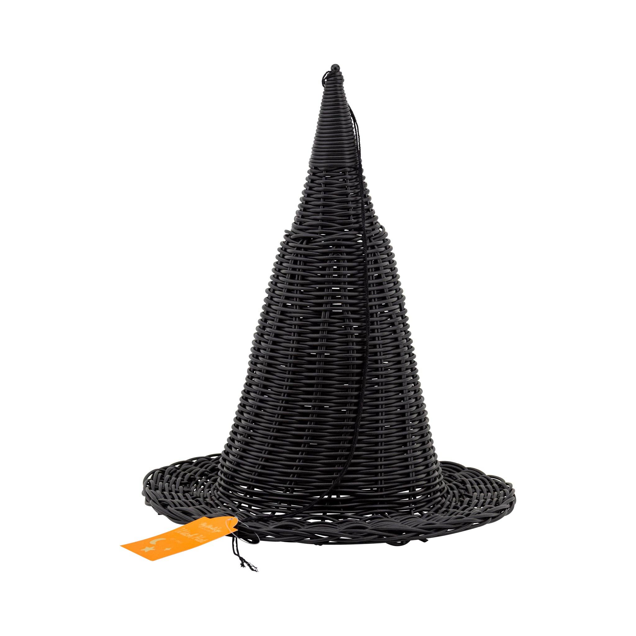 Faux Wicker Witch Hat - 15"