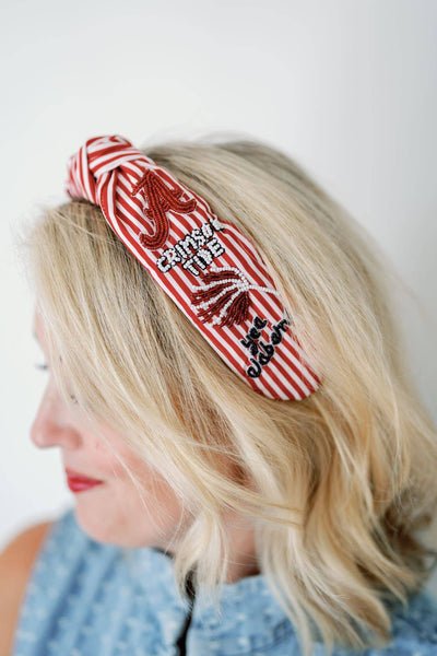 University of Alabama Striped Headband