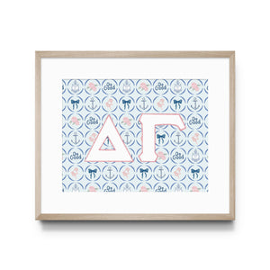 Delta Gamma Art Print, Sorority : 5x7