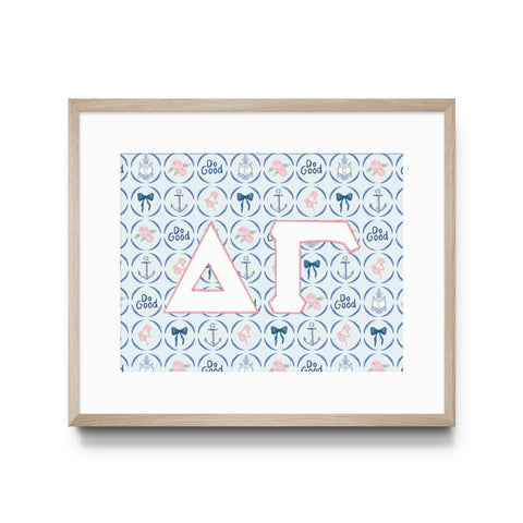 Delta Gamma Art Print, Sorority : 5x7