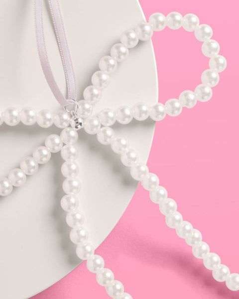Pearl Bow Ornament