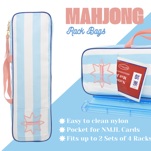 Traveling Tiles Mahjong Rack Bag (Poolside Blue)