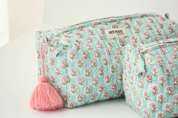 Mint cloud  travel/make up/organizer/wet bag-LARGE only 