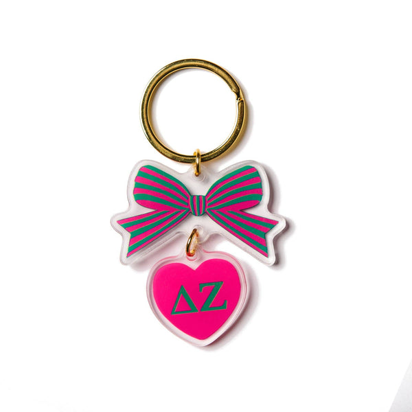 Sorority & Greek BOW-DACIOUS Keychain: Kappa Delta