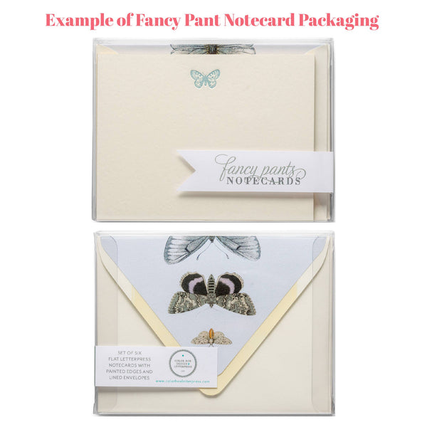 Ladybug | Fancy Pants Engraved Flat Notecards