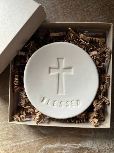 Baptism Christening First Communion Cross Gift  - Blessed