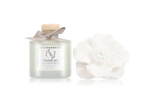 Marigold Ceramic Flower Diffuser Gift Set - Bluebell Rain