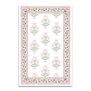 Mughal Blooms Notepad, Pink