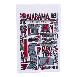 Glory Haus Alabama Collage Tea Towel