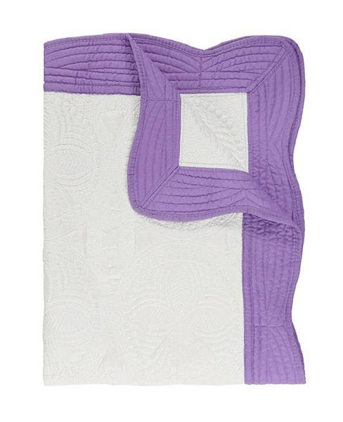 Heirloom Quilt - Baby Quilt Blanket : Pink Check Trim
