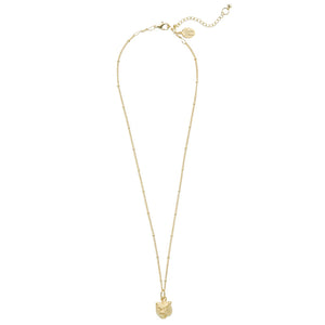 Gold Dainty Tiger Head Necklace