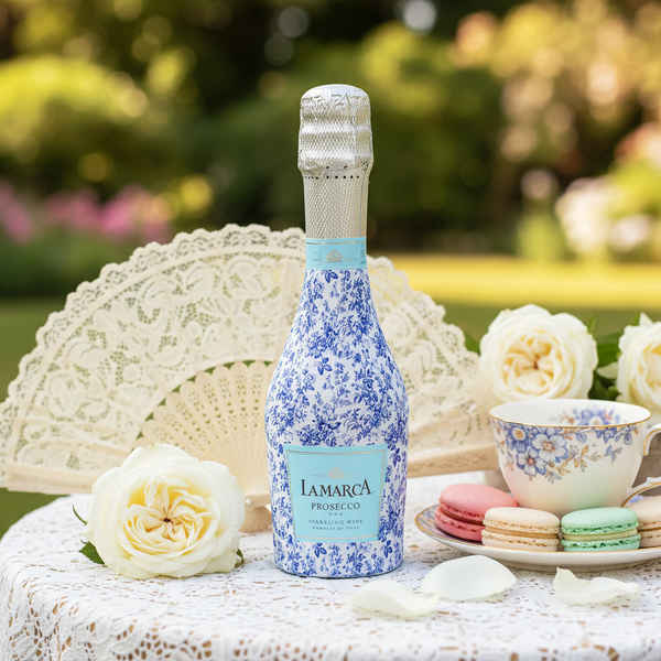 Beau Bottles Blue Floral - MINI Prosecco Collection - Set of 6 (Wraps Only)
