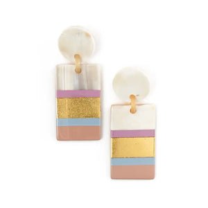 Rose Layered Cabana Earrings Sunshine Tienda