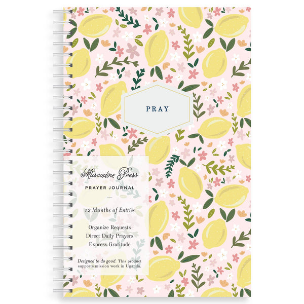 Yearly Prayer Journal, Pink Lemonade