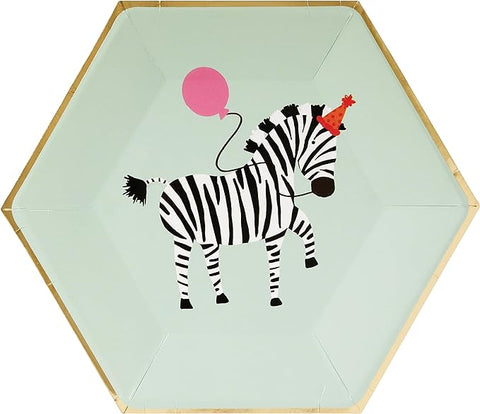 Party Animal Zebra Plates